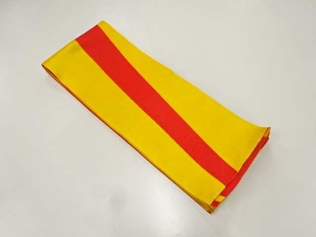 JAPANESE KIMONO / VINTAGE YUKATA OBI / WOVEN ABSTRACT STRIPE